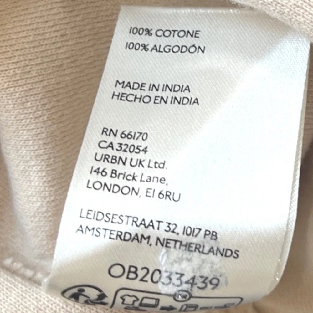 Anthropologie Pilcro Button-Front Boho Cozy Cotton Shacket Cream Jacket S‎